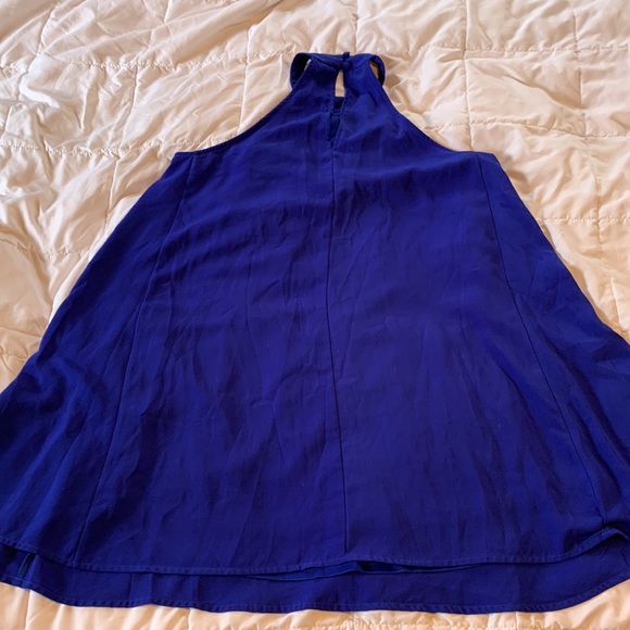 Lulus Love of Mine Royal Blue Halter Swing Dress Small - Picture 4 of 4